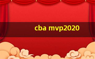 cba mvp2020